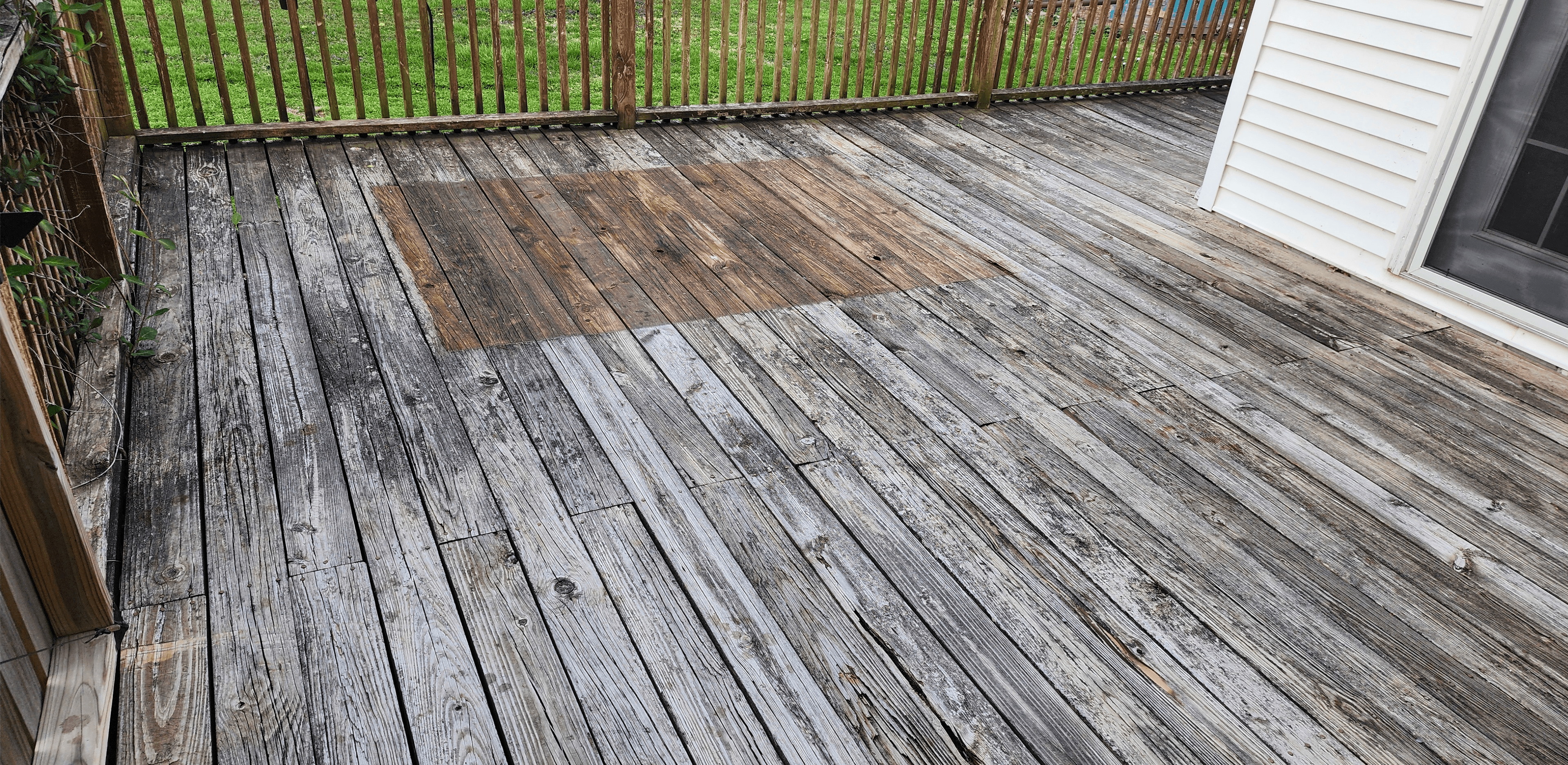 Backyard Deck Restoration - Before